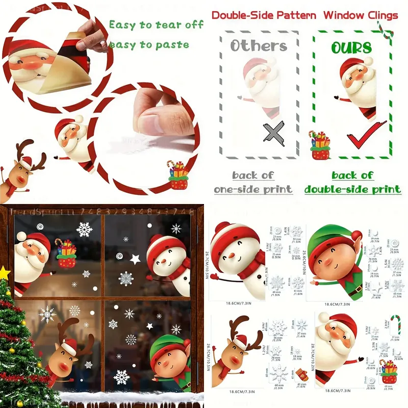 สติ๊กเกอร์ติดกระจกคริสต์มาส 82 - Snowflake Window Decal บทวิจารณ์และราคา