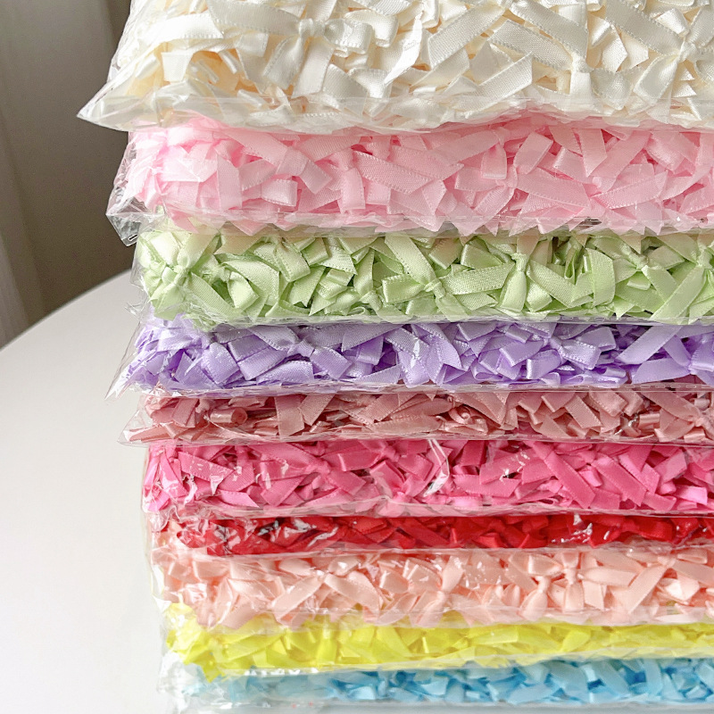 โบว์ริบบิ้นผ้าซาตินหลากสีขนาดเ - Ribbon Bow Gift บทวิจารณ์และราคา