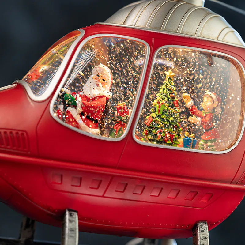 กล่องดนตรีเฮลิคอปเตอร์หมุนได้  - Snow Globe Musical บทวิจารณ์และราคา