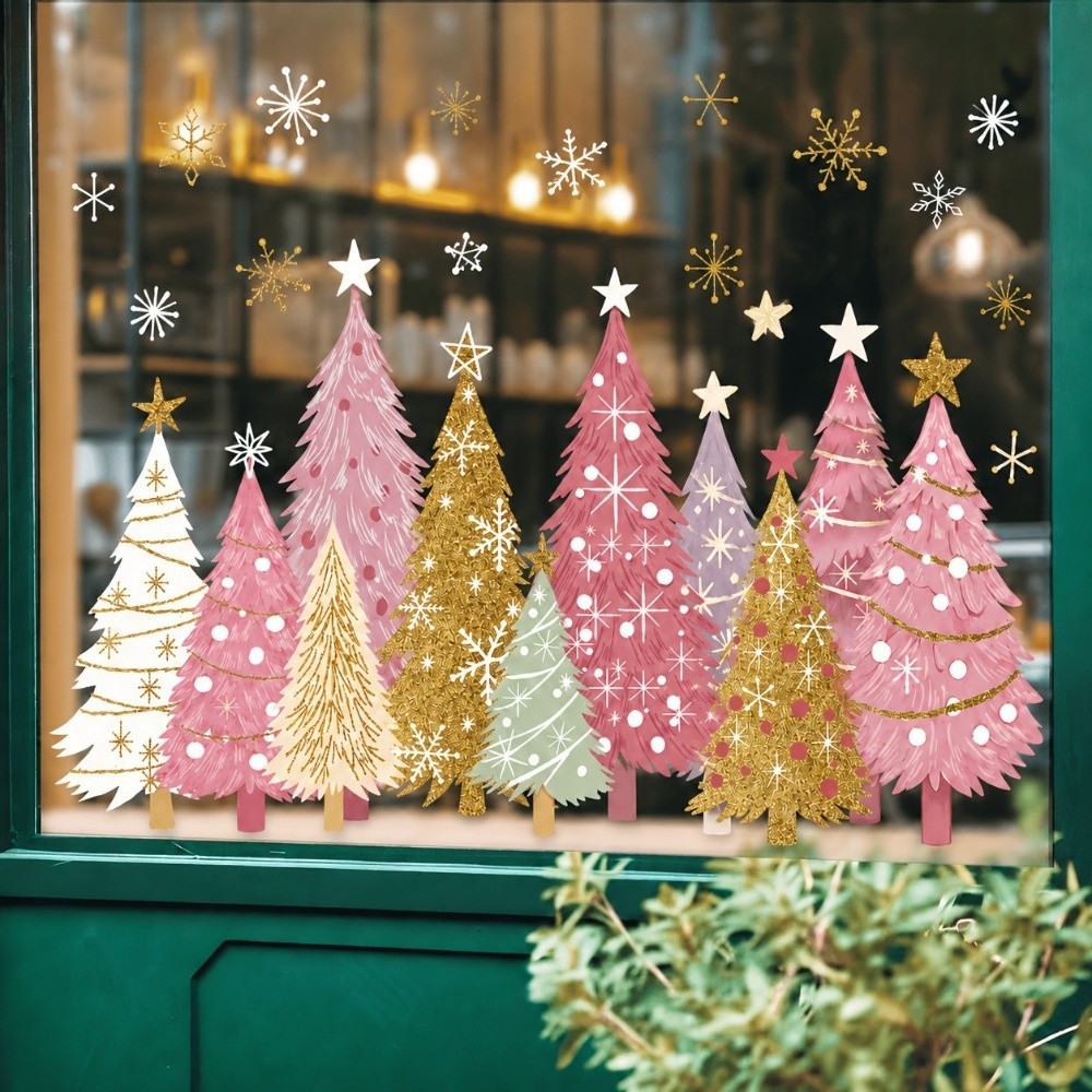 สติ๊กเกอร์ติดกระจกคริสต์มาสแบบ - Snowflake Window Decal บทวิจารณ์และราคา